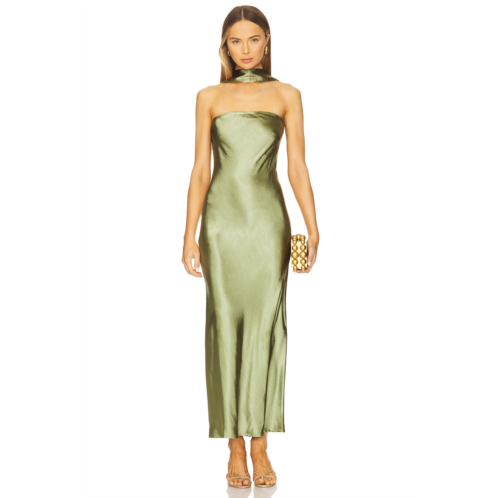 Angelina Neck Tie Maxi Dress SNDYS