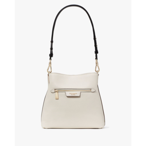 Kate spade Hudson Colorblocked Pebbled Leather Shoulder Bag