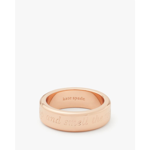 Kate spade Stop And Smell The Roses Idiom Ring