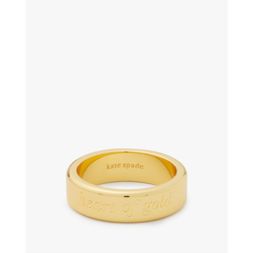 Kate spade Heart Of Gold Idiom Ring