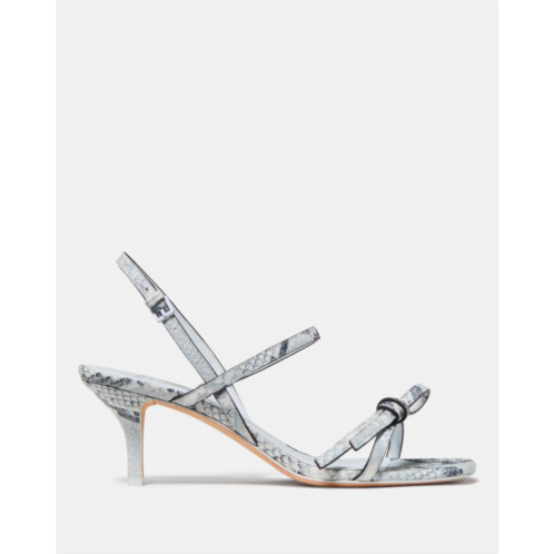 Kate spade Loop Snakeskin Kitten Heel Sandals