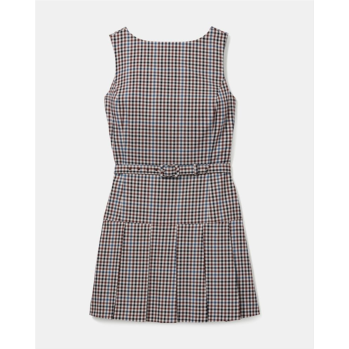 Kate spade Shepard Check Belted Suiting Dress