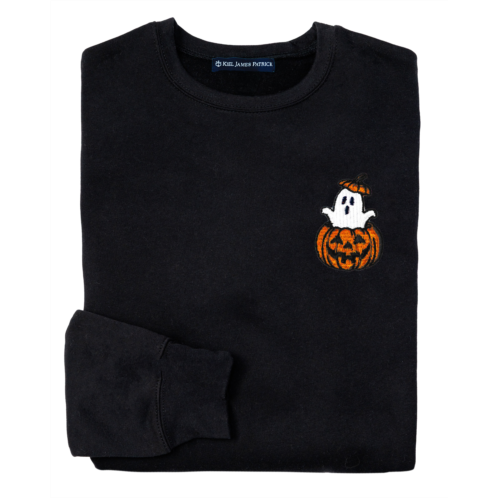 KIEL JAMES PATRICK Ghostly Pumpkin Sweatshirt in Black