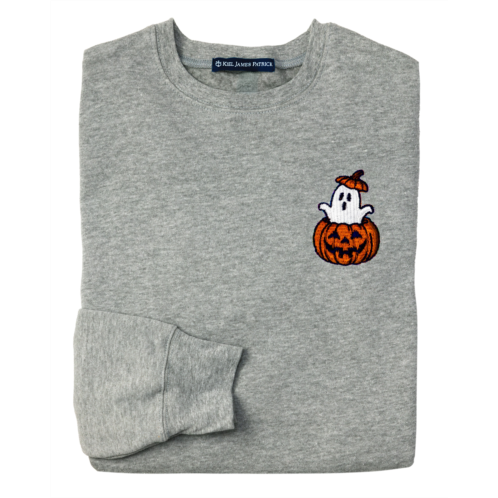 KIEL JAMES PATRICK Ghostly Pumpkin Sweatshirt in Grey