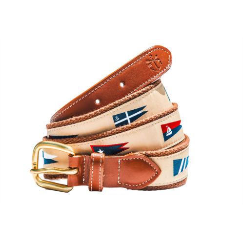 KIEL JAMES PATRICK Nautical Pennant Flag Ribbon Belt
