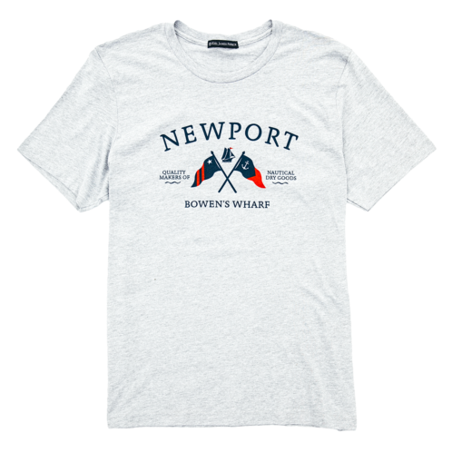 KIEL JAMES PATRICK Newport Bowens Wharf Flag Graphic T-Shirt