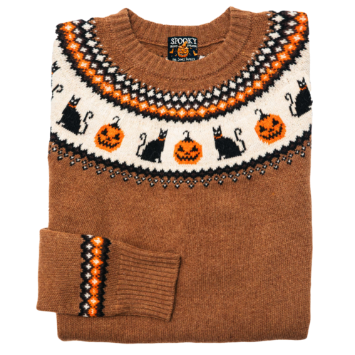 KIEL JAMES PATRICK Cat-O-Lantern Sweater