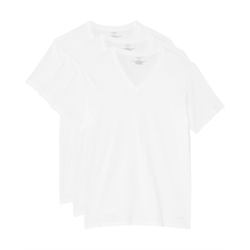 Mens Calvin Klein Underwear Cotton Classics Multipack Short Sleeve V-Neck