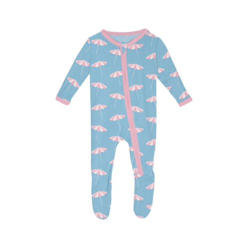 Kickee Pants Kids Print Footie with 2 Way Zipper (Infant)