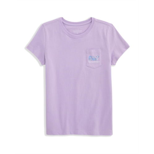 Girls Vineyard Vines Kids Short Sleeve Pocket Tee (Toddler/Little Kids/Big Kids)