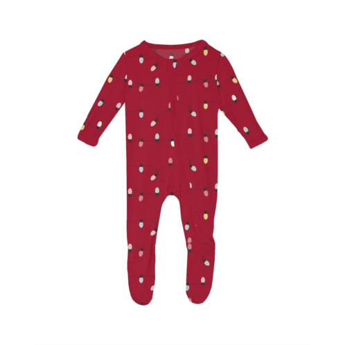 Kickee Pants Kids Print Footie with 2 Way Zipper (Infant)