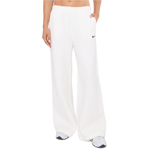 Womens Nike Studio Fleece Midweight Mid-Rise Standard Wide Leg Pants