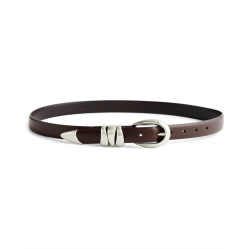 Madewell Triple Metal Keeper Belt in Leather
