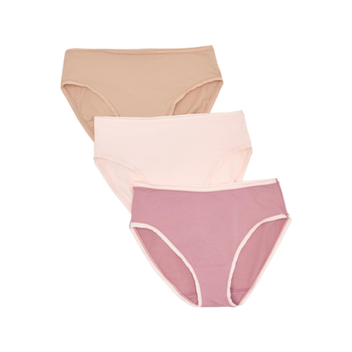 Womens Natori Bliss Bare Cotton Hipster 3-Pack