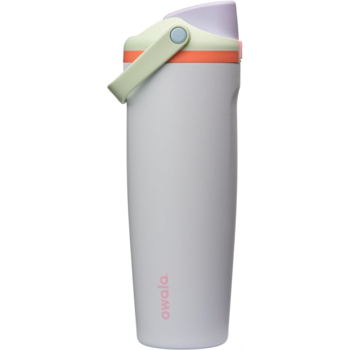 Owala FreeSip Sway Insulated Stainless Steel Water Bottle with Two-Way Spout Built-In Straw and Bucket Handle Made for Travel School and Sports 30oz BPA Free Leak Proof Bea