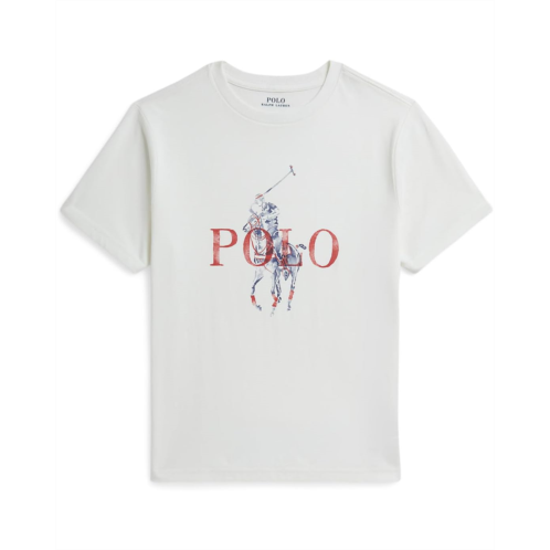 Boys Polo Ralph Lauren Kids Big Pony Cotton Jersey Tee (Big Kid)
