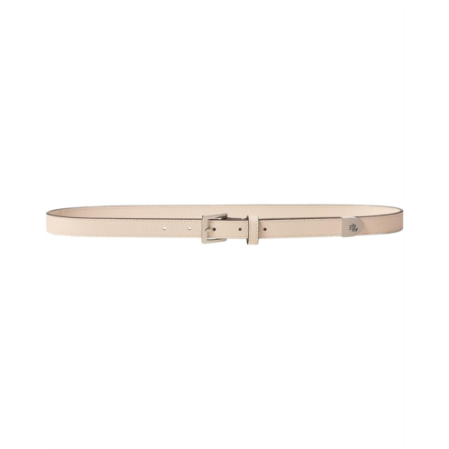 POLO RALPH LAUREN Pebbled Leather Skinny Belt