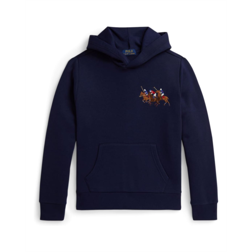 Mens Polo Ralph Lauren Kids Triple-pony Fleece Hoodie (big Kid)