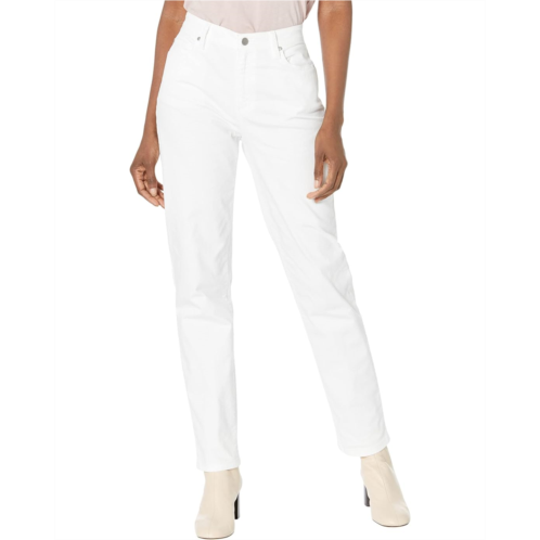 Eileen Fisher High-Waisted Slim Full Length Jeans in White