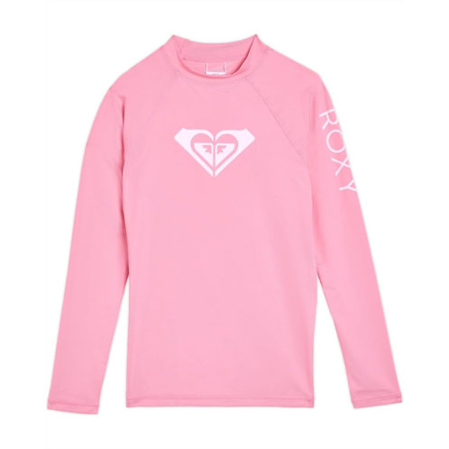 Womens Roxy Kids Whole Hearted Long Sleeve Rashguard (Big Kid)