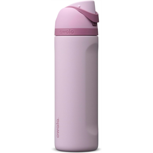 Owala FreeSip Insulated Stainless Steel Water Bottle with Straw for Sports Travel and School BPA-Free Sports Water Bottle 24 oz Lilac You A lot
