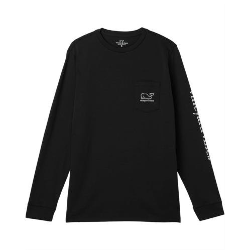 Vineyard Vines Kids Long Sleeve Vintage Whale Pocket Tee (Toddler/Little Kid/Big Kid)