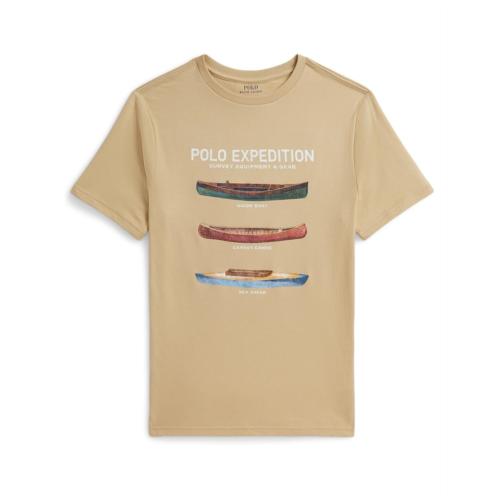 Boys Polo Ralph Lauren Kids Cotton Jersey Graphic Tee (Big Kid)