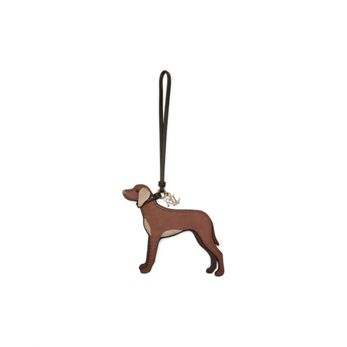 POLO Ralph Lauren Lauren Ralph Lauren Suede-Trim Leather Vizsla Charm