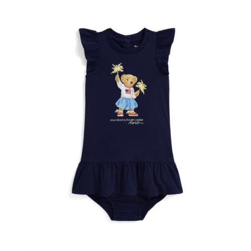 Polo Ralph Lauren Kids Polo Bear Cotton Jersey Dress & Bloomer (Infant)