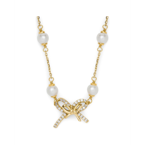 Kate Spade New York Girlie Pearlie Pearl Bow Scatter Necklace