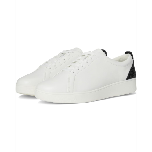 FitFlop Rally Crystal-Backtab Leather Trainers