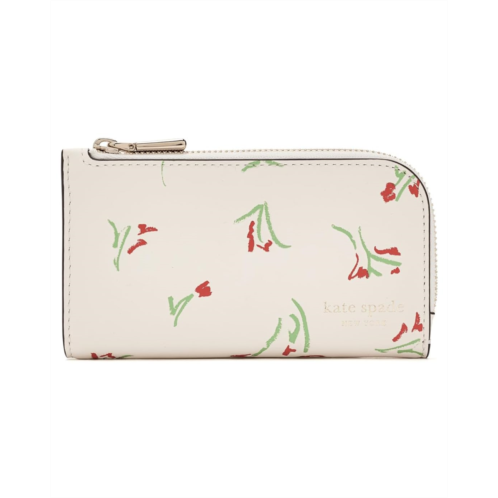 Kate Spade New York Devin Vibrant Buds Small Bifold Wallet