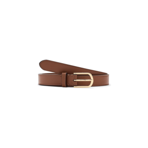 POLO Ralph Lauren Lauren Ralph Lauren Rounded-Buckle Leather Skinny Belt