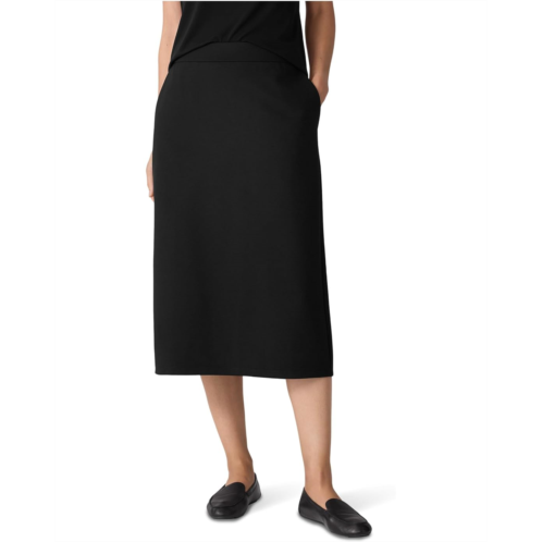Eileen Fisher Washable Flex Ponte Calf Length Skirt