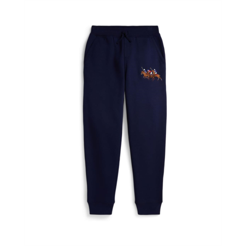 Mens Polo Ralph Lauren Kids Triple-pony Fleece Jogger Pants (big Kid)