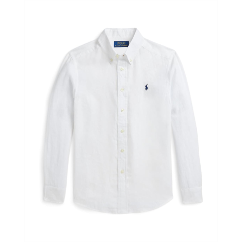 Boys Polo Ralph Lauren Kids Linen Shirt (Big Kid)
