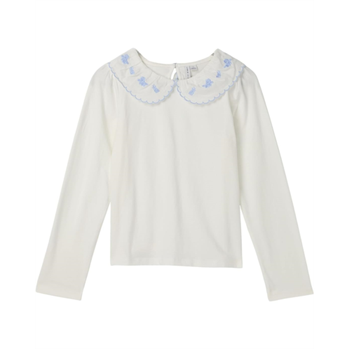 Girls Janie and Jack Eyelet Collar Top (Toddler/Little Kid/Big Kid)