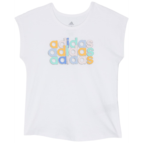 Adidas Kids Short Sleeve Cap Sleeve Tee (Toddler/Little Kids)