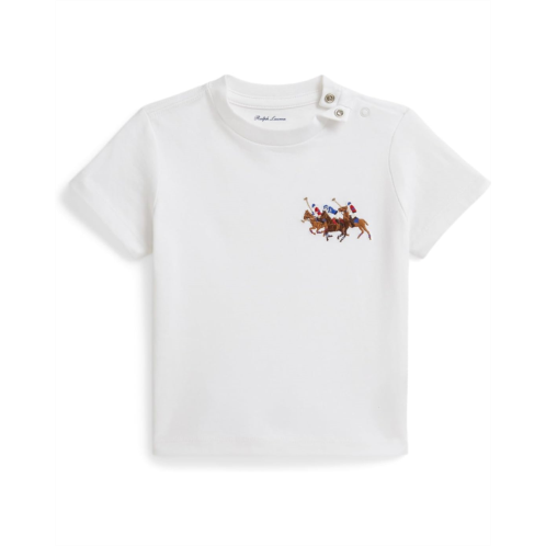 Mens Polo Ralph Lauren Kids Triple-pony Cotton Jersey Tee (infant)