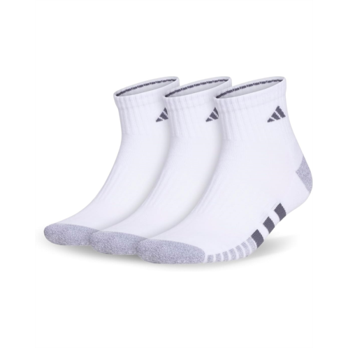 Mens adidas Cushioned 30 3-Pack Quarter Socks
