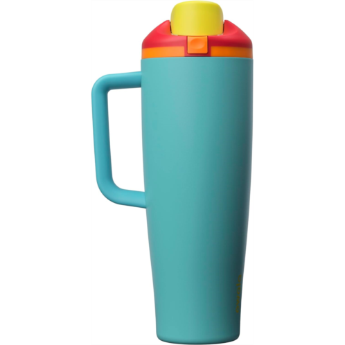 Owala FreeSip Tumbler Insulated Stainless Steel Water Bottle with Built-in Straw and Side Handle For Travel Work School and Sports 40oz BPA Free Leak Proof Summer Sweetness
