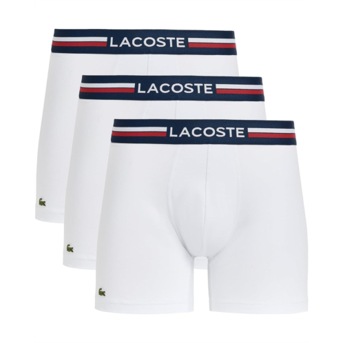 Mens Lacoste 3-Pack Cotton Boxer Briefs