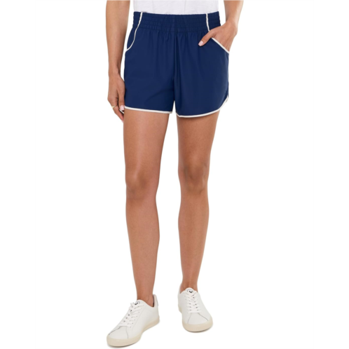 Womens Lilly Pulitzer Backcourt Shorts UPF 50 Low Tide Navy