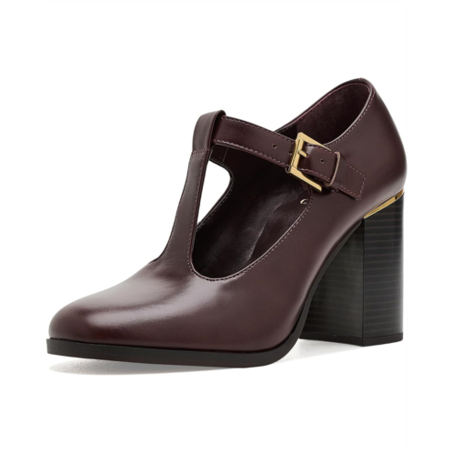 Womens Vince Camuto Micha T-Strap Block Heel Pumps