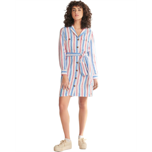 Hatley Cargo Shirtdress - Parisol Stripe