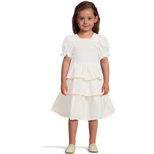 Girls Lola and The Boys White Rainbow Tier Dress (Toddler/Little Kid/Big Kid)