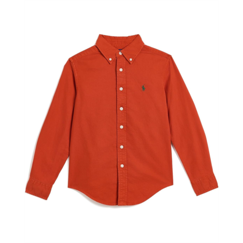 Boys Polo Ralph Lauren Kids Garment-Dyed Cotton Oxford Shirt (Big Kid)