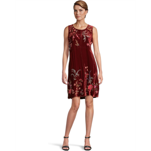 Womens Johnny Was Velvet Chevron Tank Dress Mayra