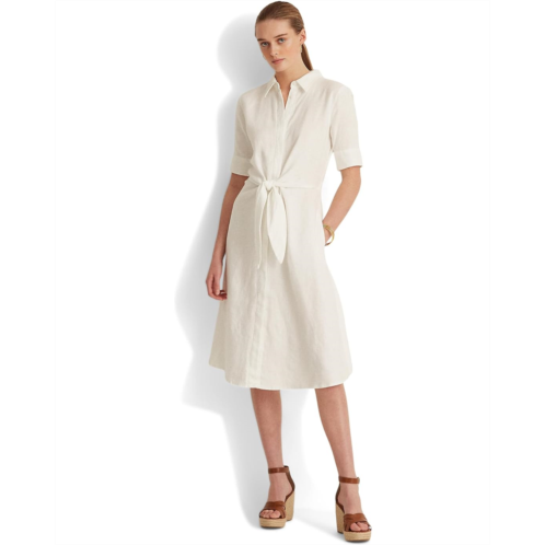 POLO Ralph Lauren Womens Lauren Ralph Lauren Linen Shirtdress