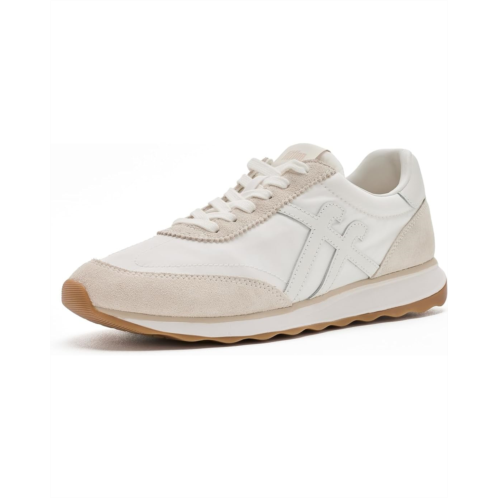 Womens FitFlop Retro-Q FF Fabric/Suede Sneakers